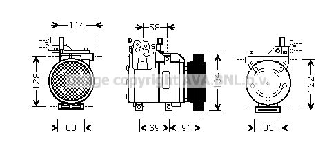 AVA QUALITY COOLING kompresorius, oro kondicionierius HYK199